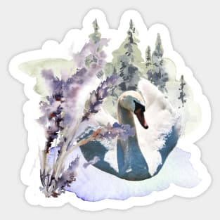 Beautiful Swan Sticker